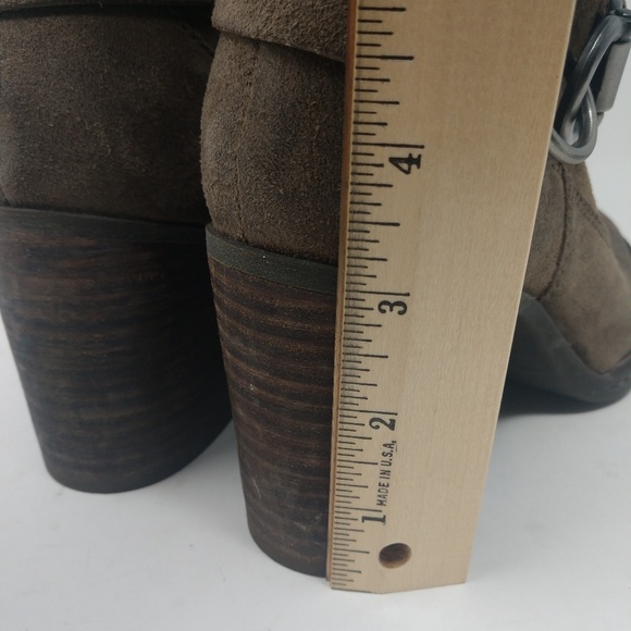 Born Womens Suede Leather Gray Brown Fashion Boots - Picture 6 of 8